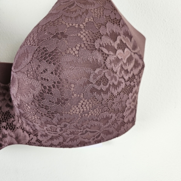 Knix Lace Wing Woman Contour Bra in Vintage Plum Size 8 NWT - Picture 5 of 9